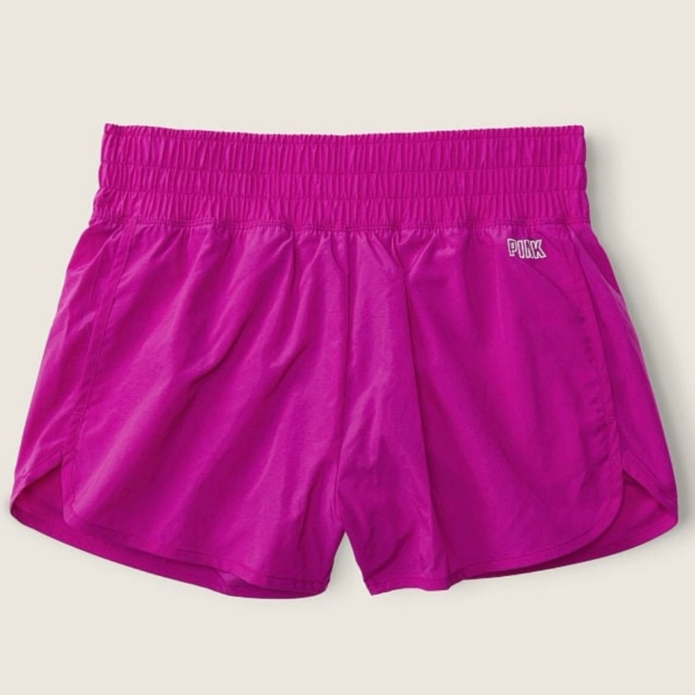 Victorias Secret VS PINK Dahlia Magenta Running Shorts Women’s XL Athletic Lined